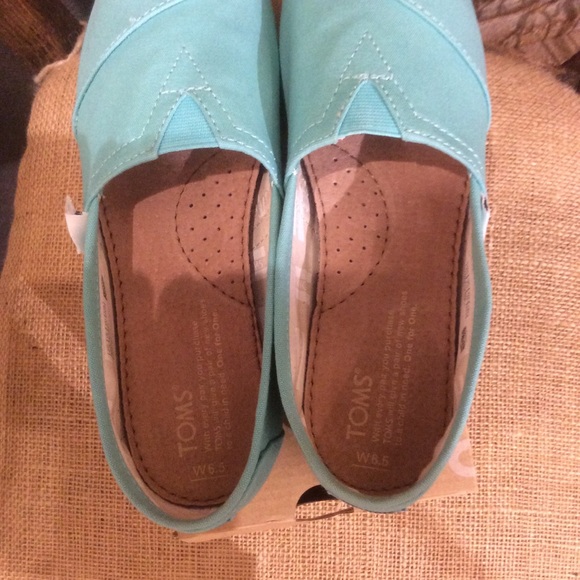 Toms Classic Alpargata Canvas Turquoise NWT - Picture 7 of 8